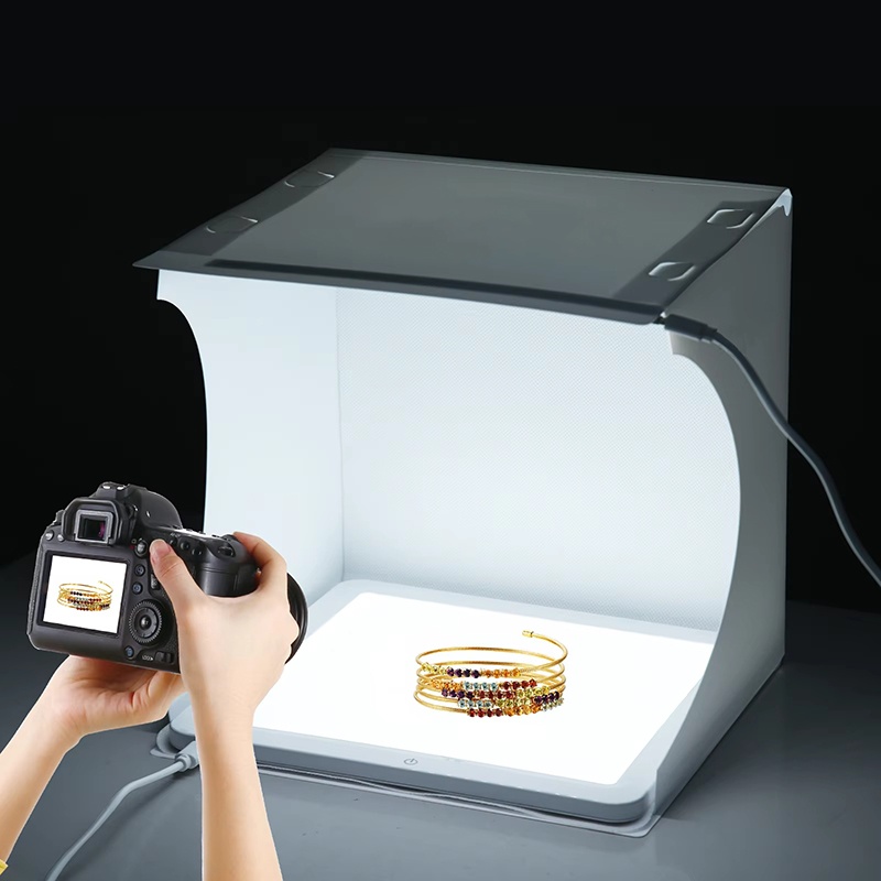Photography Lighting Product - 20cm Portable Photobox Photography Folding LED