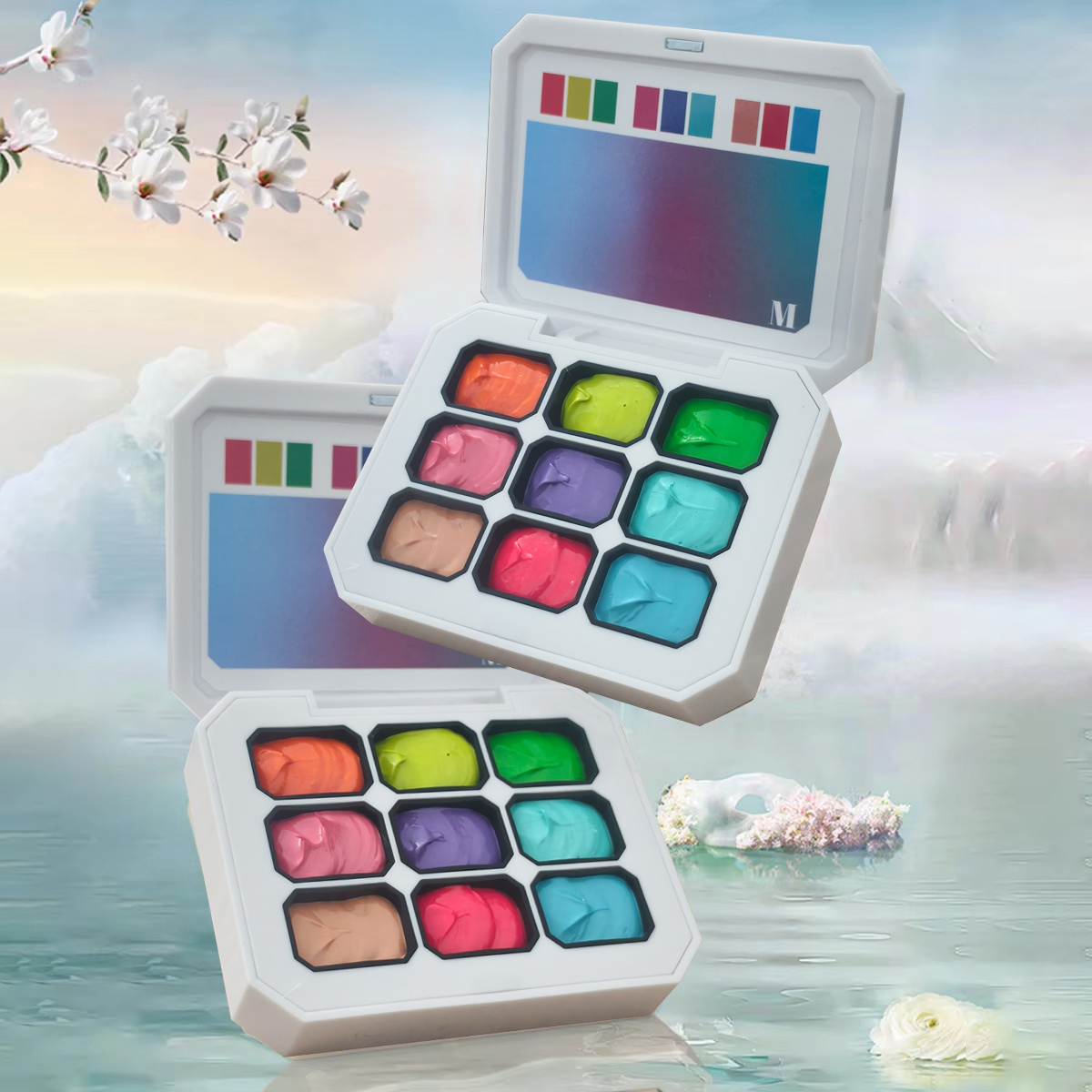 Photography Lighting Gels - 1pc 9-color solid nail polish pat
