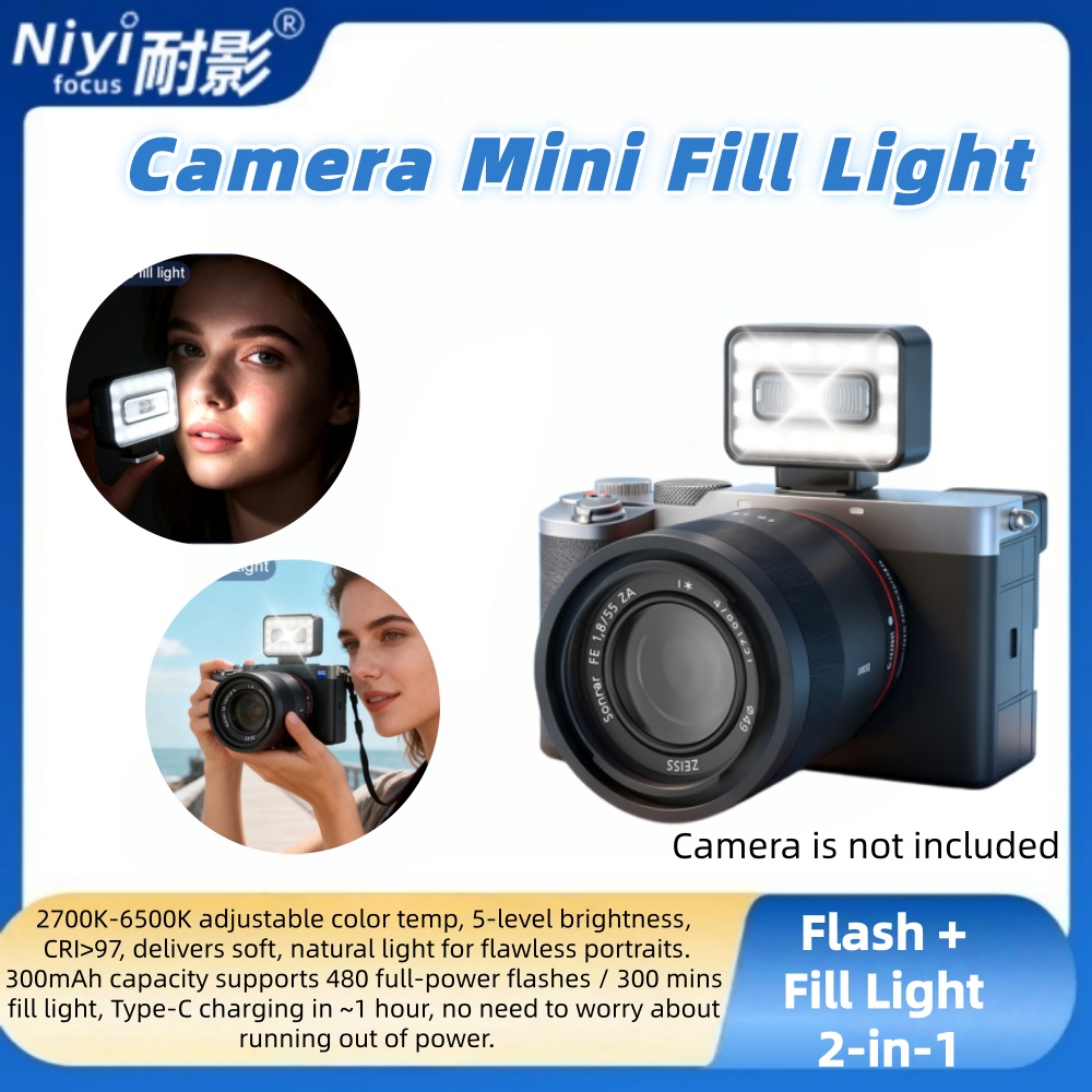 Photography Still Life Lighting - Mini Camera Flash Light Adjustable Beauty