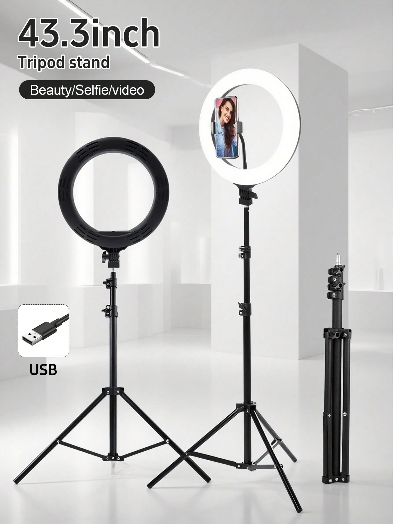 Photography Lighting Set - 10 Inch LED Ring Light Kit
