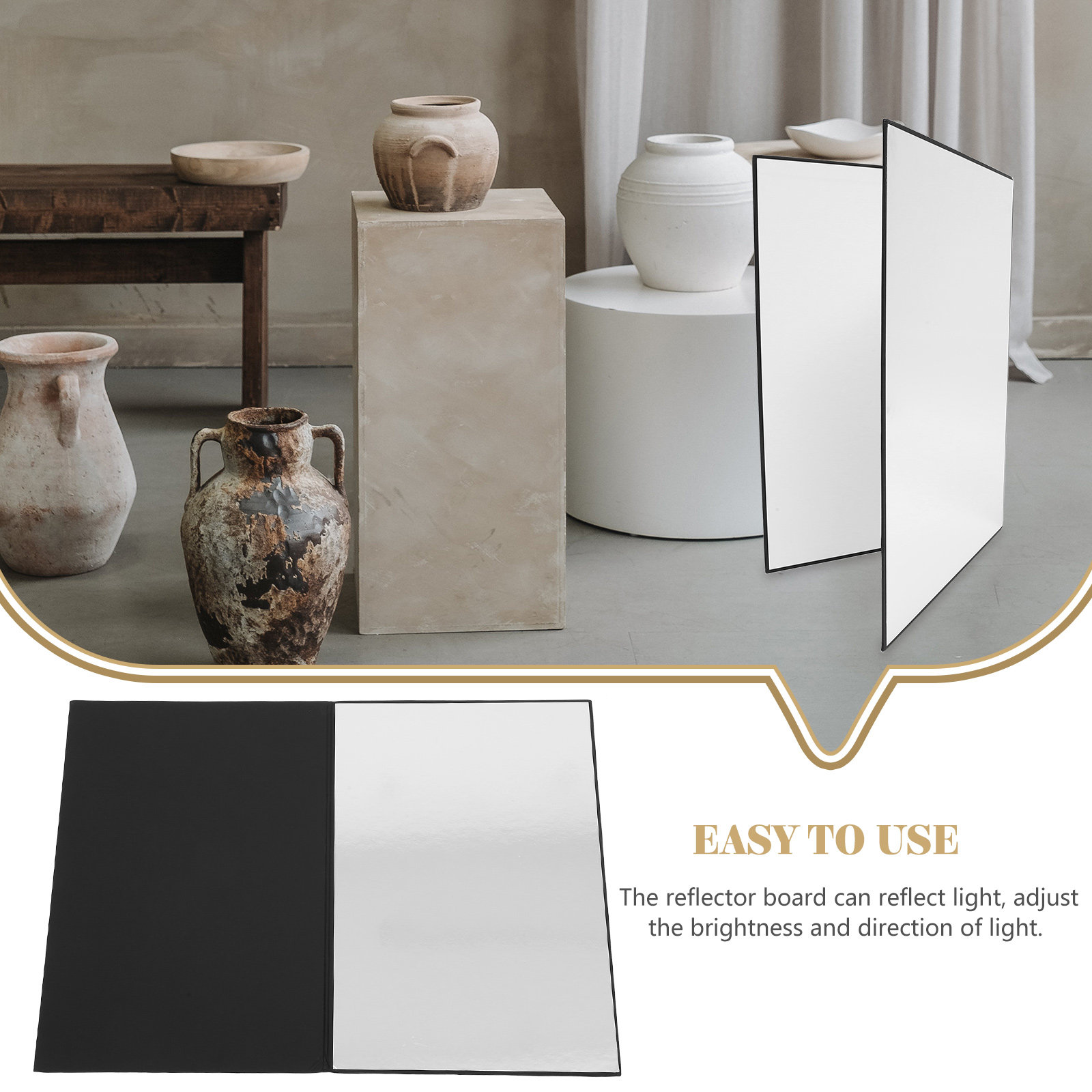 Photography Still Life Lighting - Foldable A3 Photography Reflective Board Studio