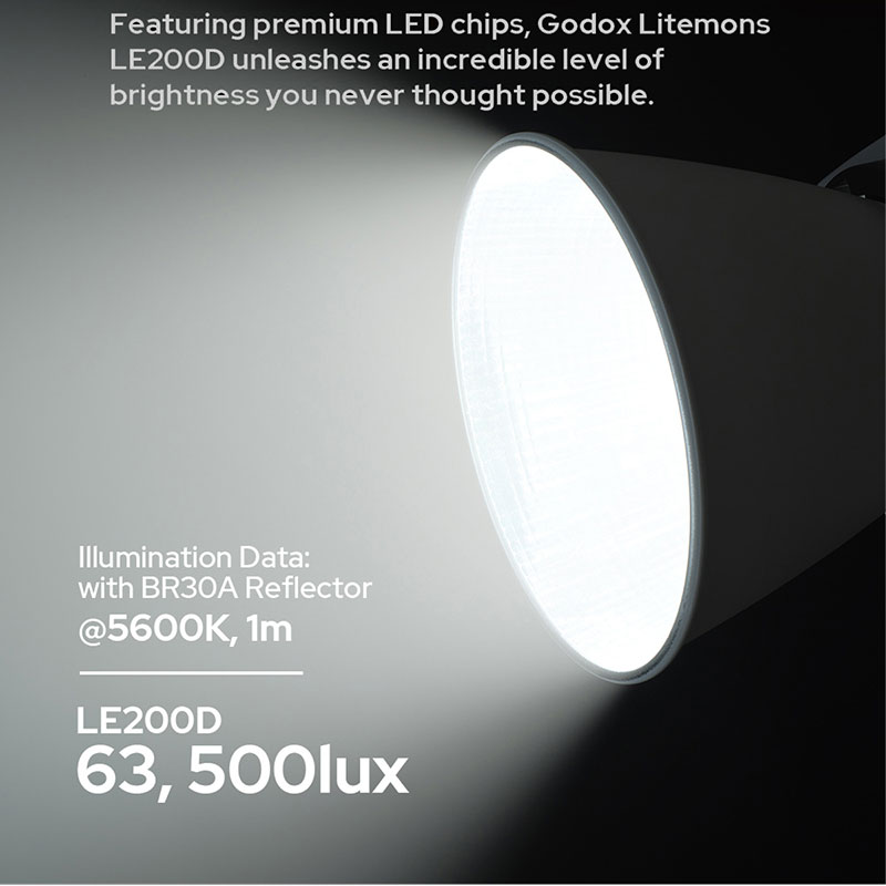 Godox LE200D 5600K COB LED Vid - Photography And Videography Lighting review and price