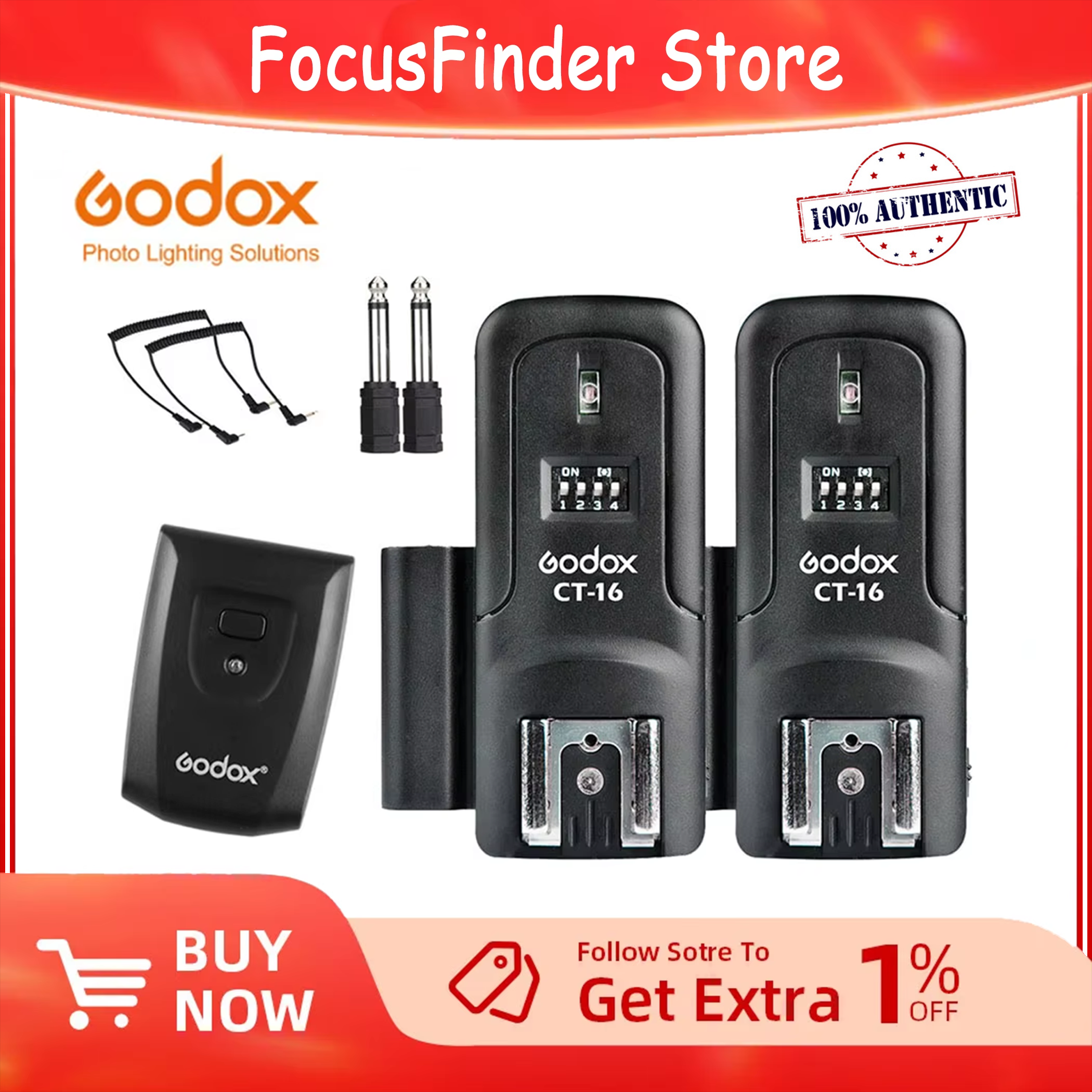Godox CT-16 Flash Trigger 16 C - Trigger Receiver Set review and price