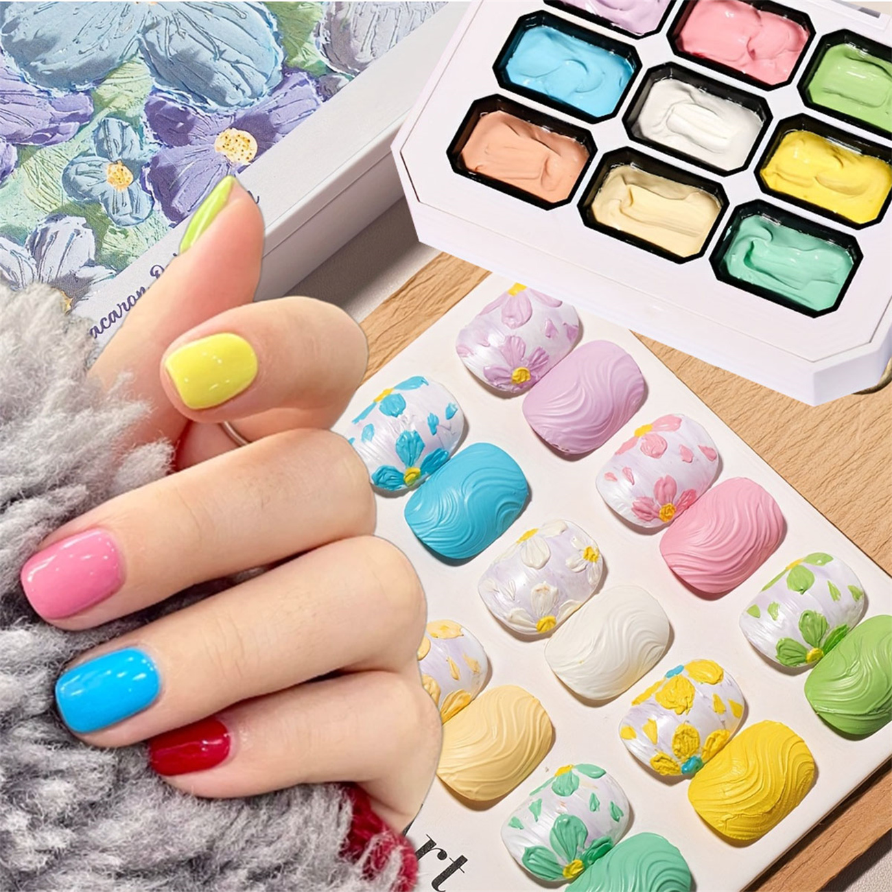 1pc 9-color Makaron solid nail - Photography Lighting Gels review and price
