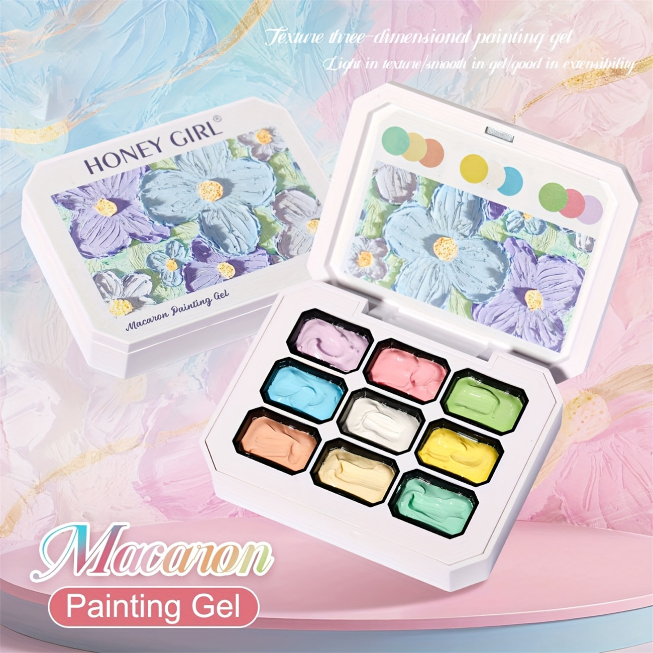 1pc 9-color Makaron solid nail - Photography Lighting Gels review and price