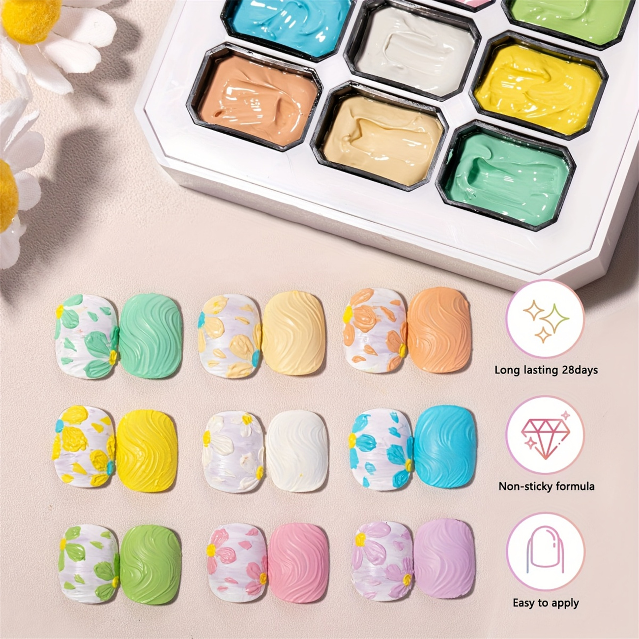 1pc 9-color Makaron solid nail - Photography Lighting Gels review and price