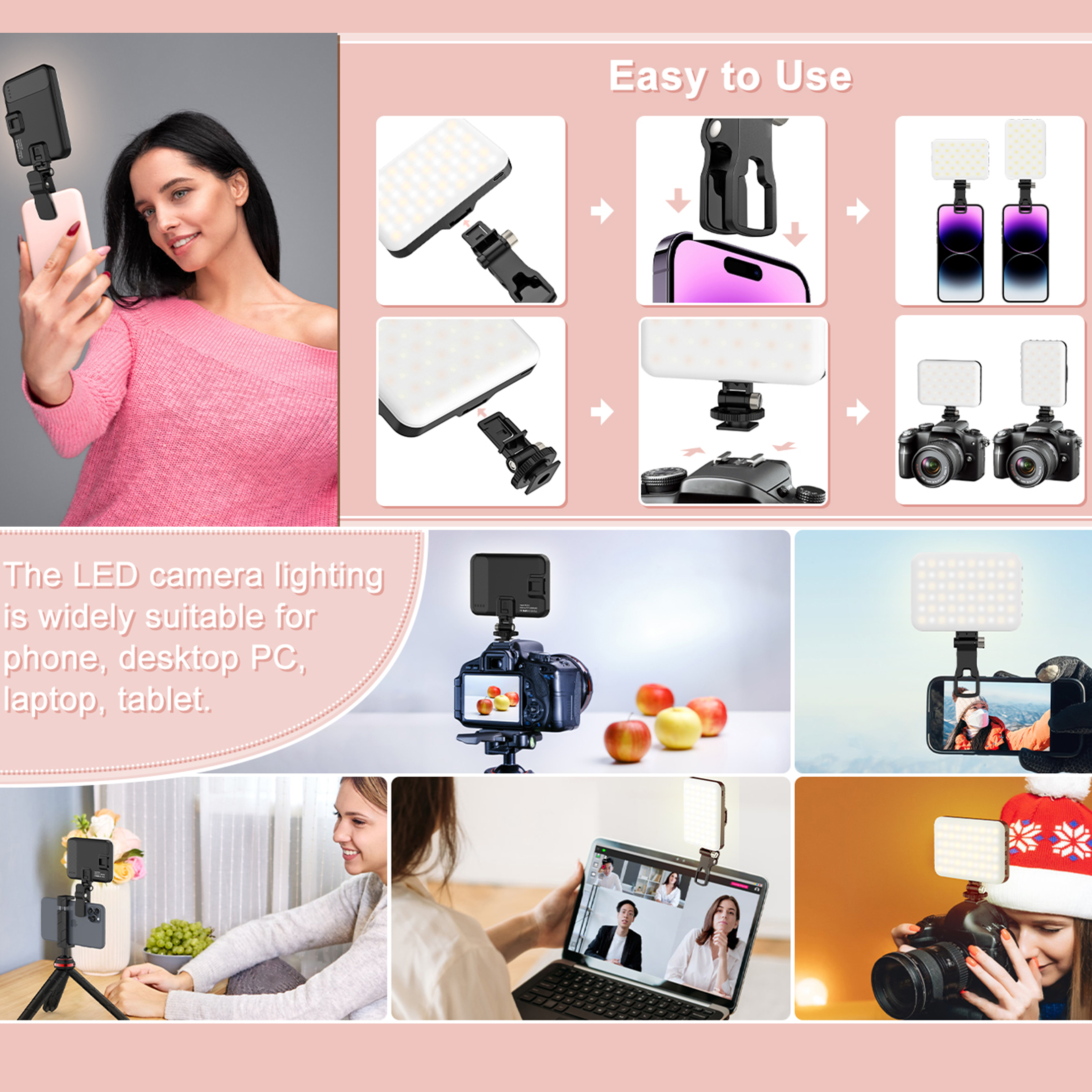 LED Selfie Light 60 High Power - Photography Lighting Product review and price