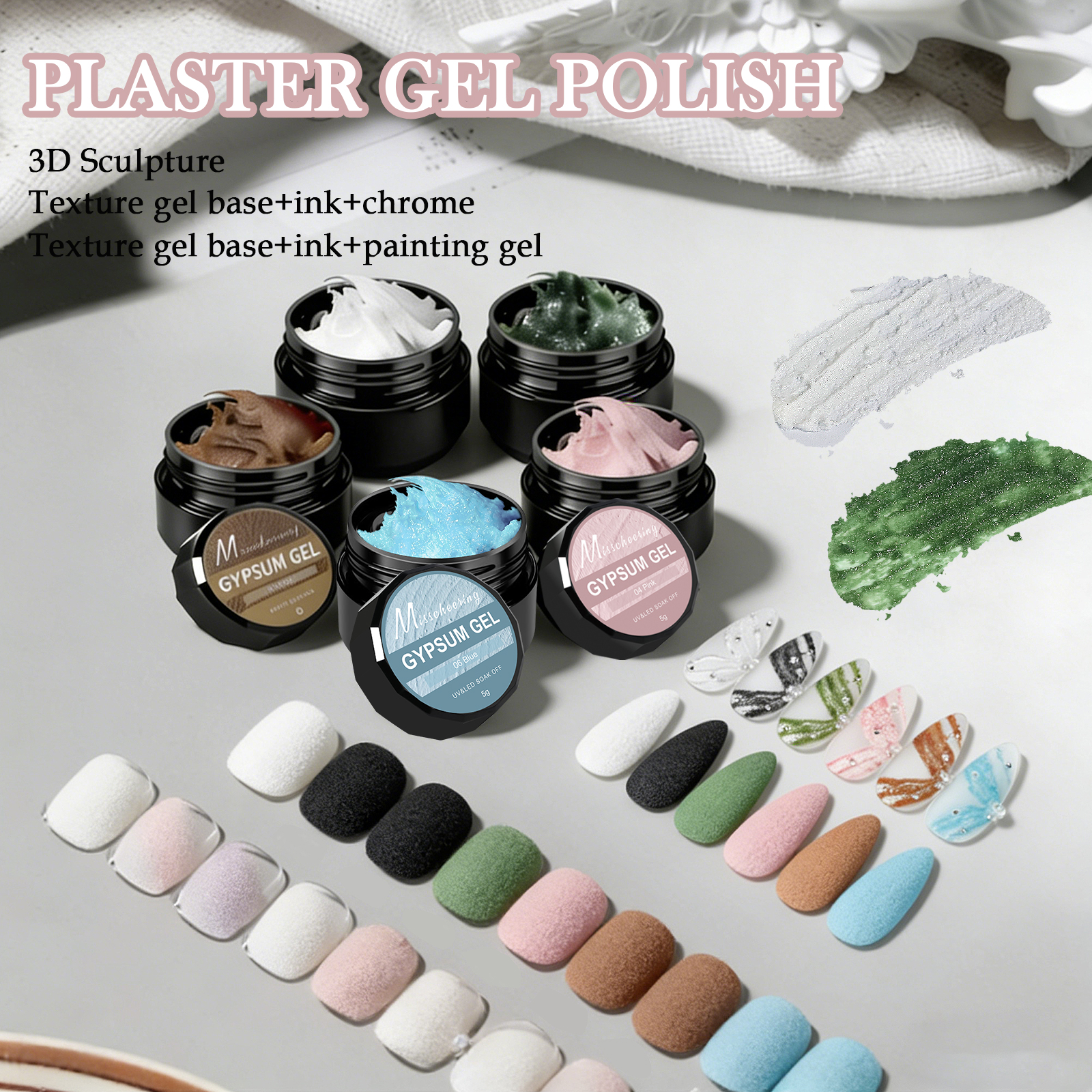 5g Solid Gypsum Painting Nail  - Photography Lighting Gels review and price