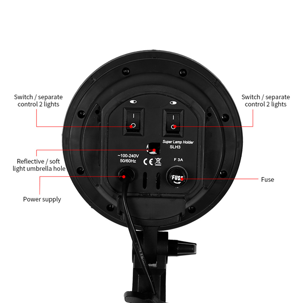 E27 Base Four Lamp Holder  Lig - Photography Lighting Kit review and price