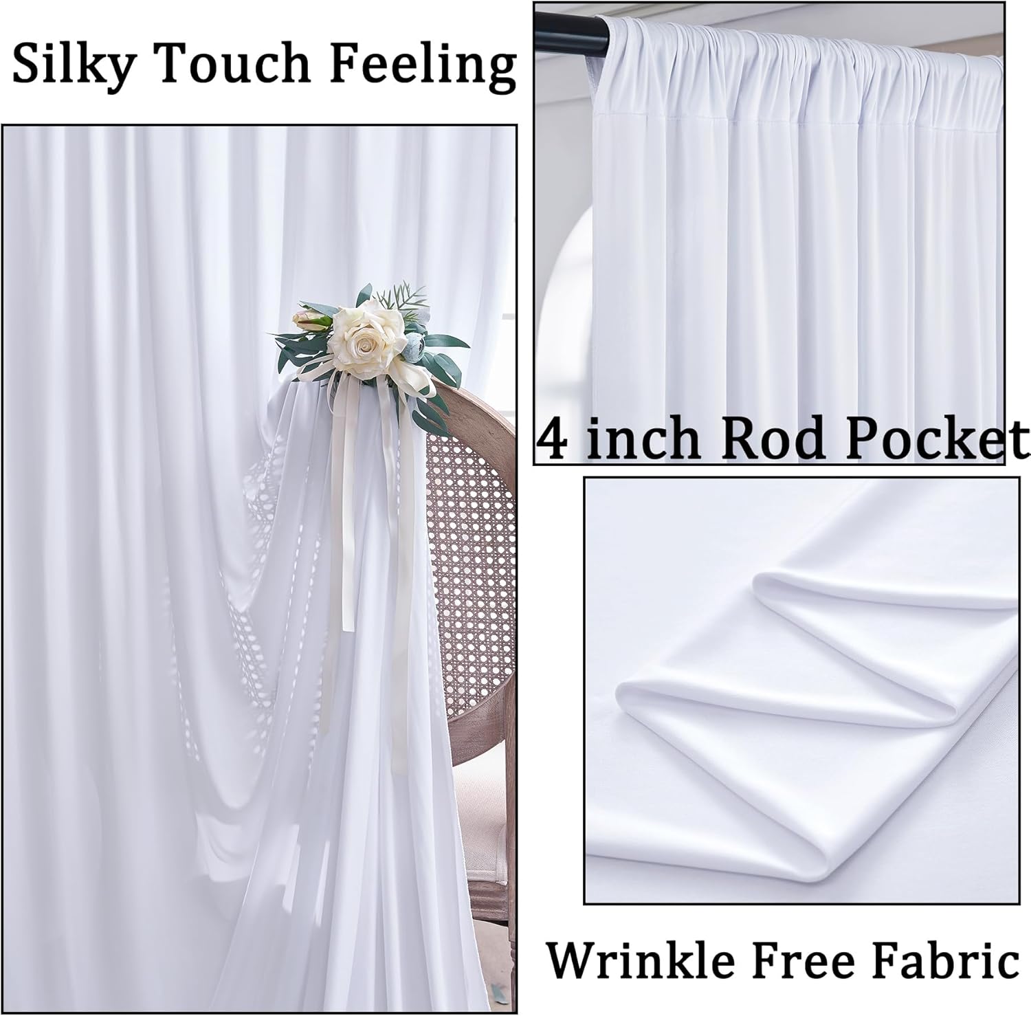 White Backdrop Curtains 10x10  - Lighting In Photography review and price