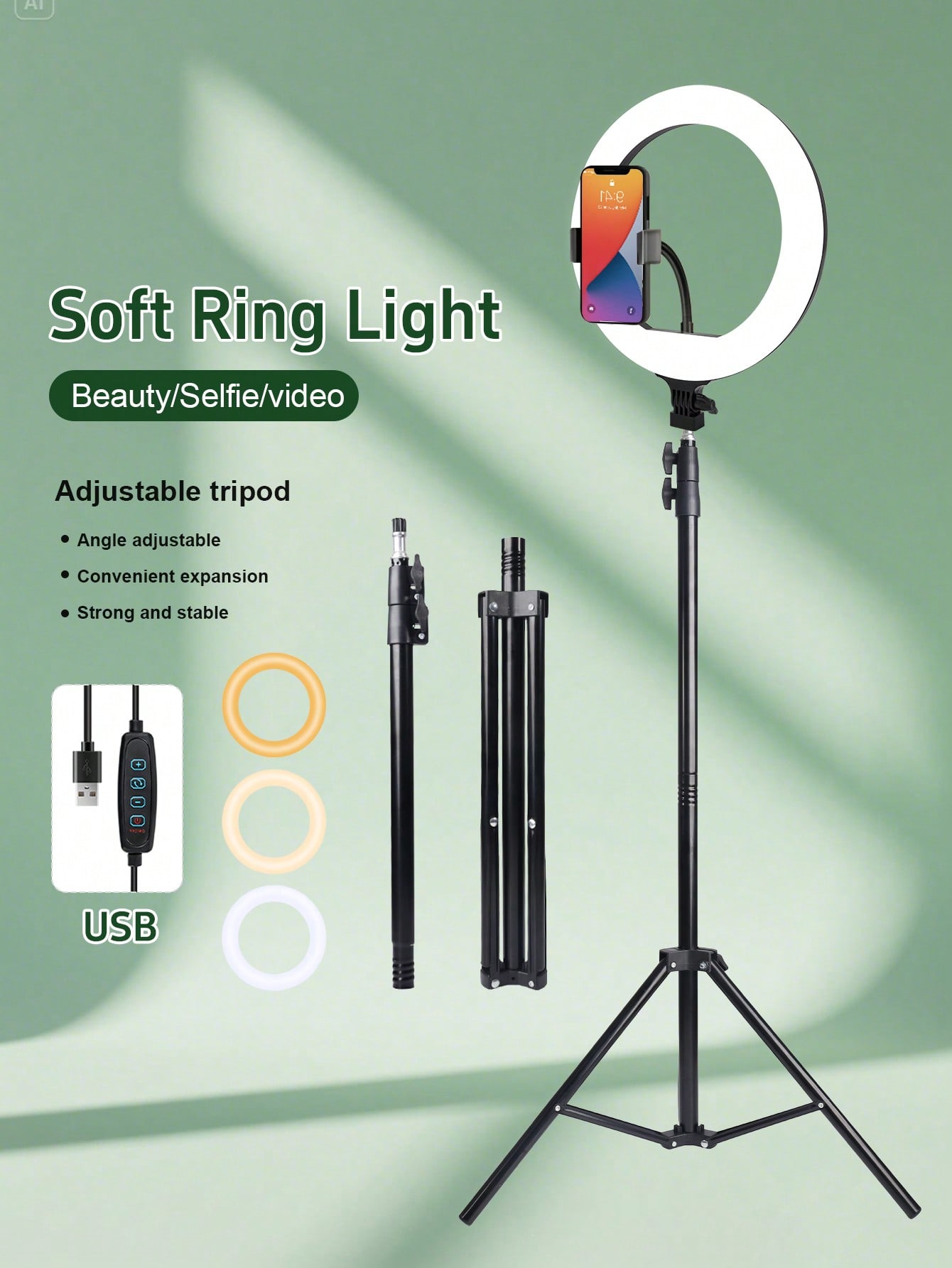 10 Inch 3 Color Dimmable LED R - Photography Lighting Kit review and price