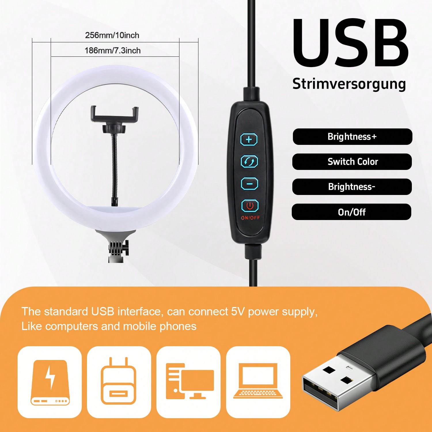 10 Inch 3 Color Dimmable LED R - Photography Lighting Kit review and price