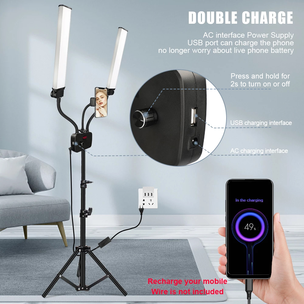 224LEDs Photographic Double Ar - Photography Lighting Set review and price