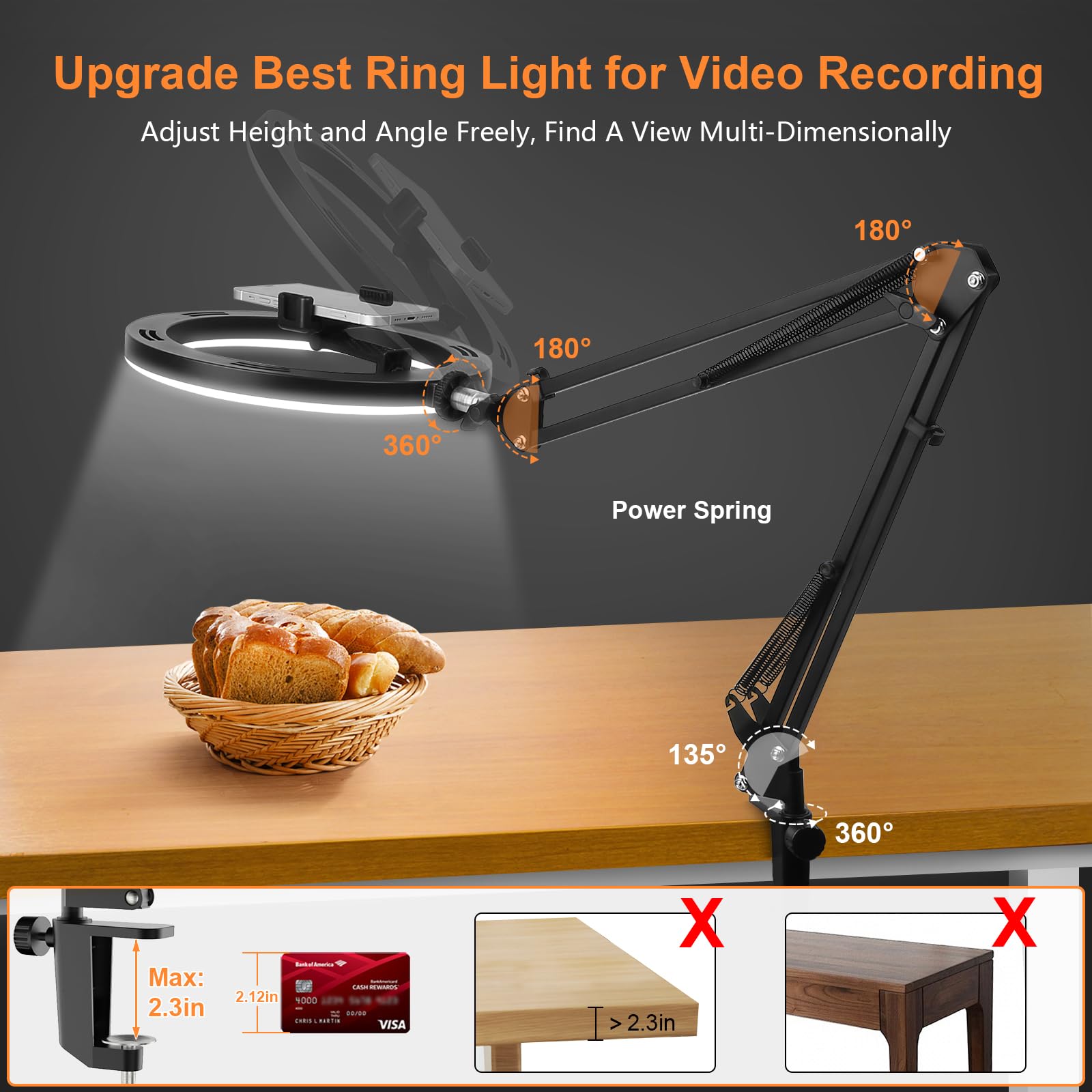 Nice Overhead Tripod With Ring - Photography Lighting Description review and price