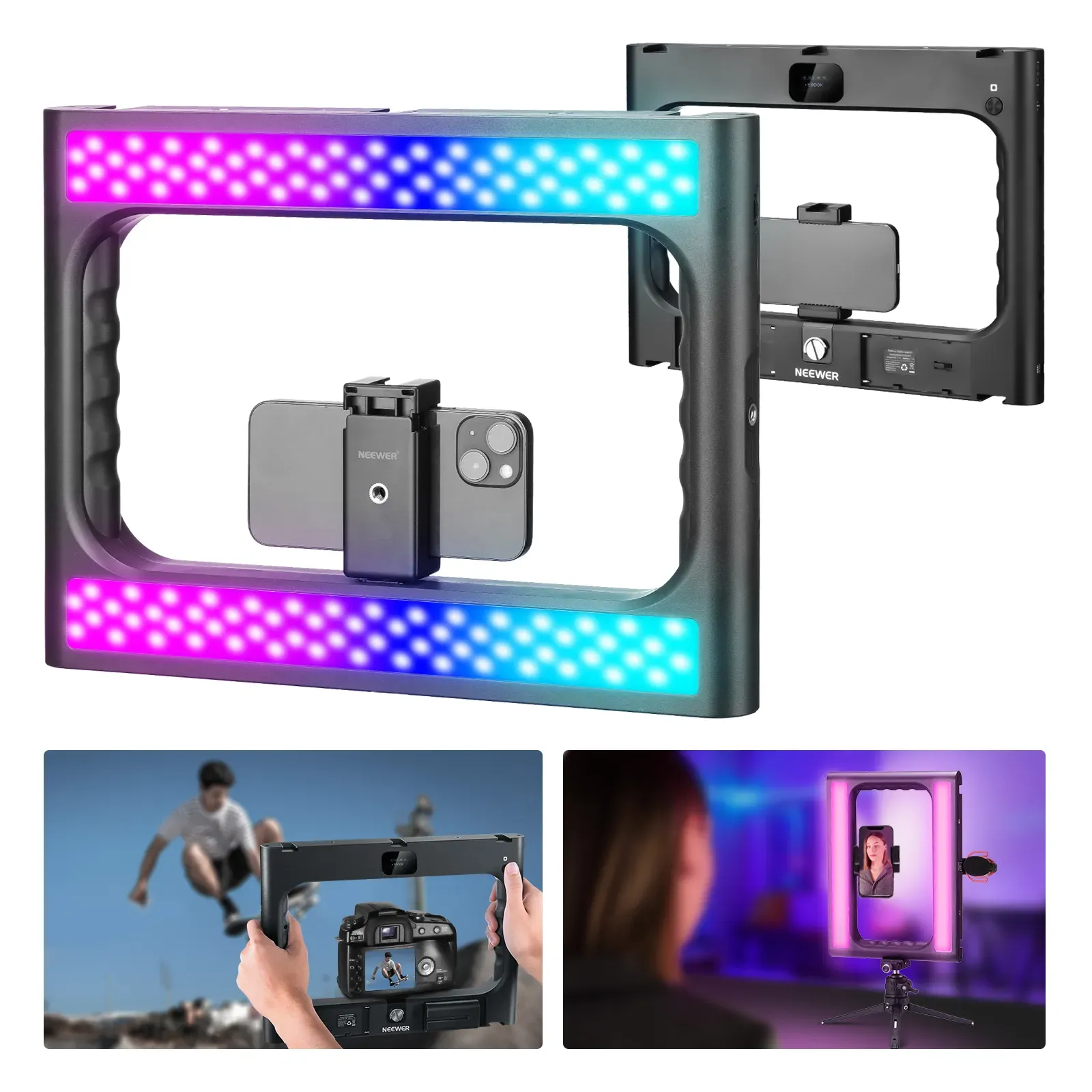 NEEWER RGB-A111 II Smartphone  - Photography Lighting Rig review and price