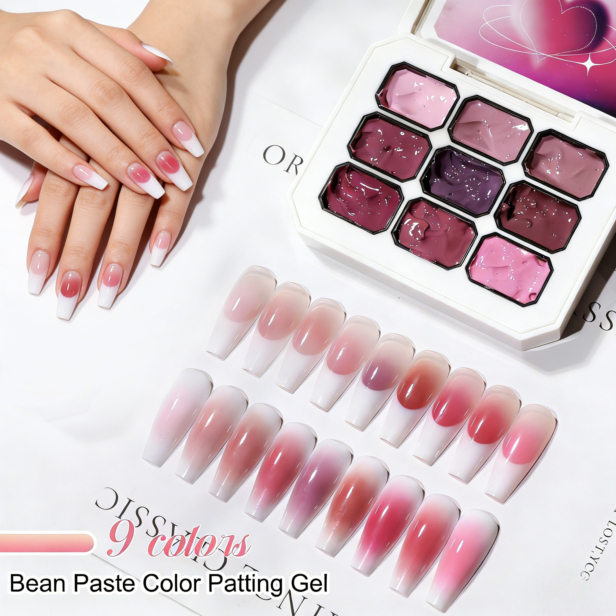 1pc 9 Colors Pink Patting gel  - Photography Lighting Gels review and price