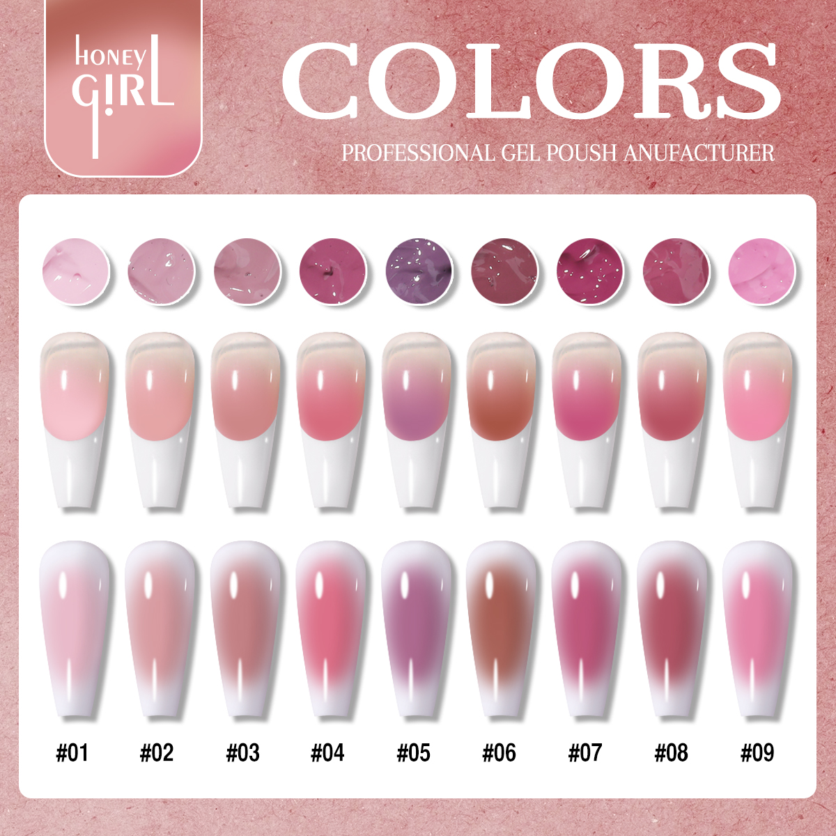 1pc 9 Colors Pink Patting gel  - Photography Lighting Gels review and price