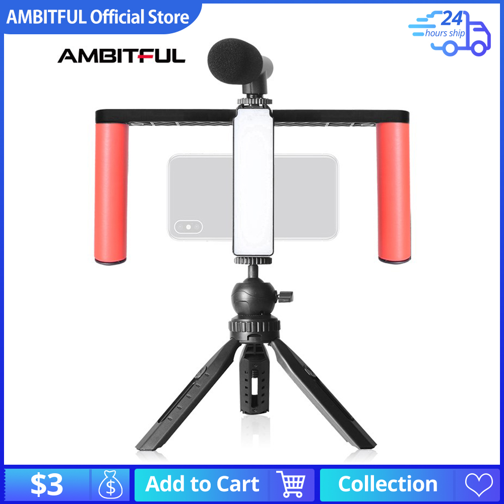 Smartphone Video Rig Hand Grip - Photography Lighting Rig review and price