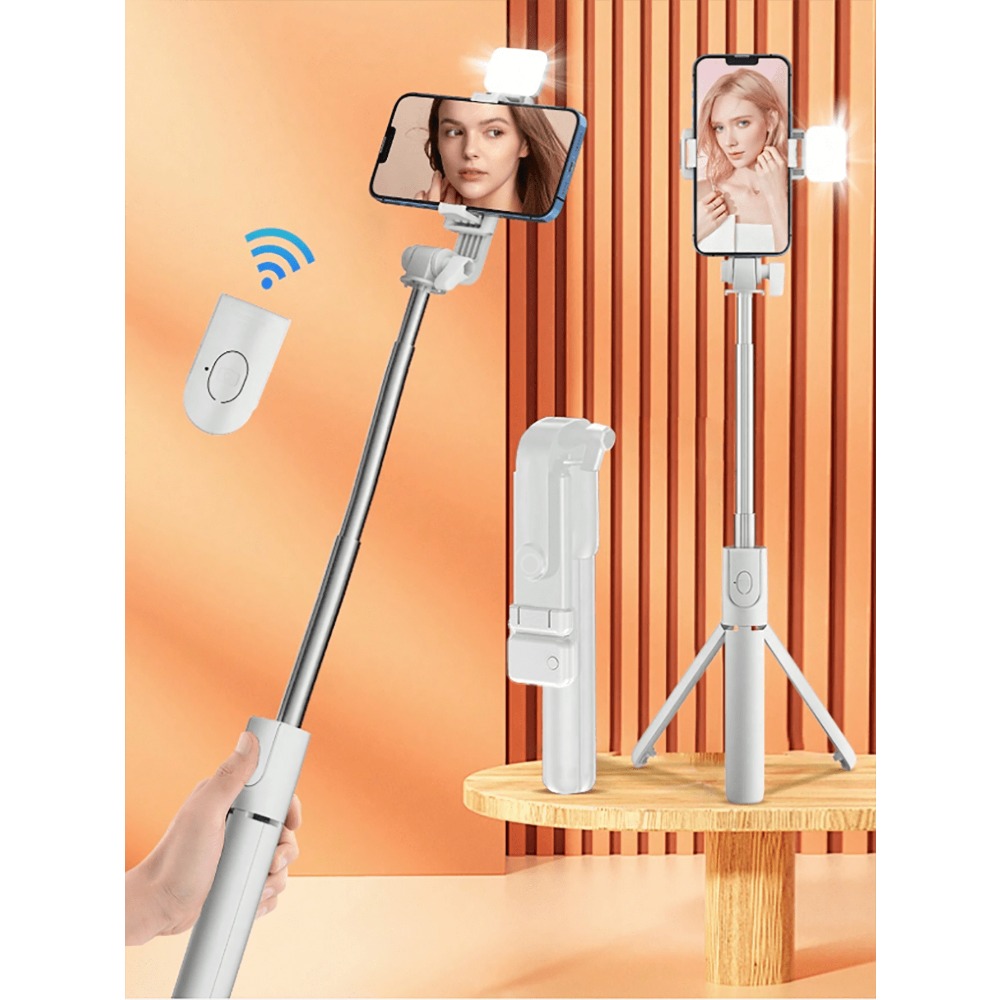 1pc Portable Selfie Stick With - Lighting In Photography review and price