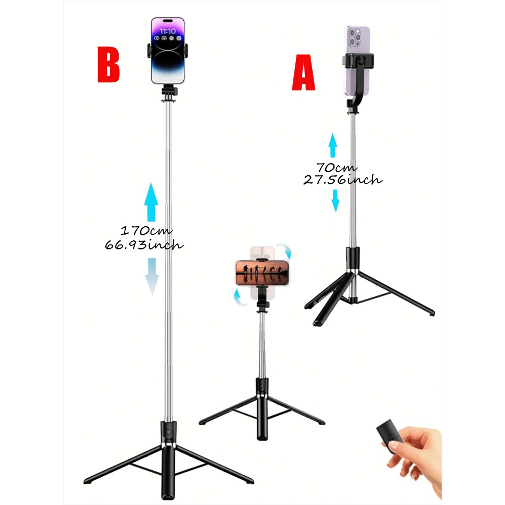1pc Portable Selfie Stick With - Lighting In Photography review and price
