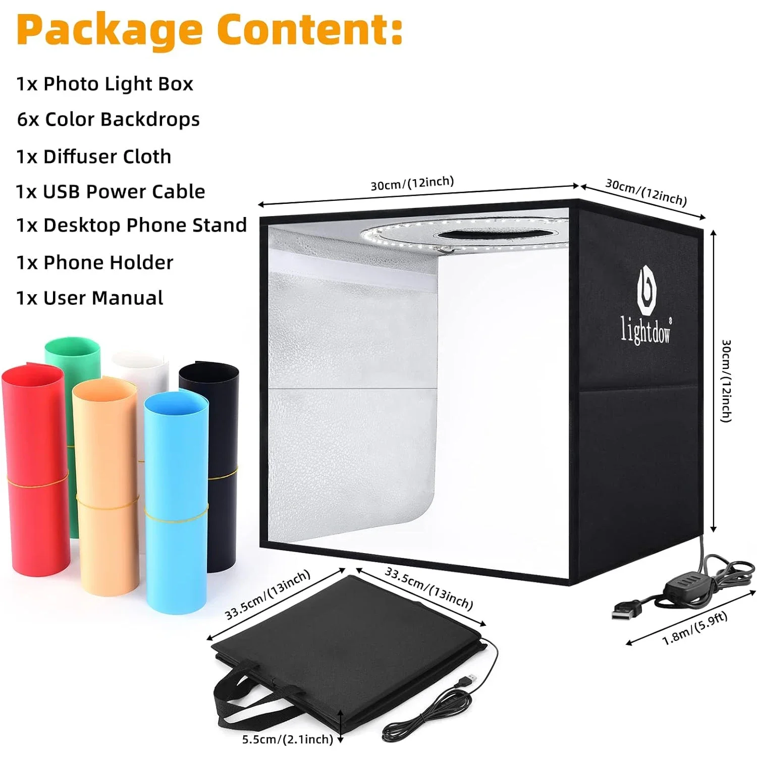 Lightdow Dimmable Photo Box LE - Photography Lighting Kit review and price
