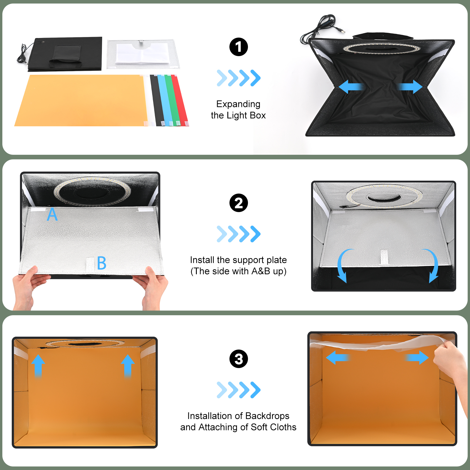 Lightdow Dimmable Photo Box LE - Photography Lighting Kit review and price