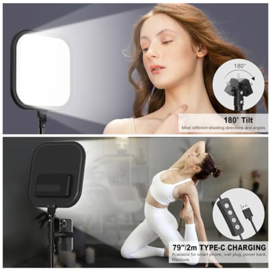 2Pack LED Video Light Kit, 15W - Photography Lighting Kit review and price