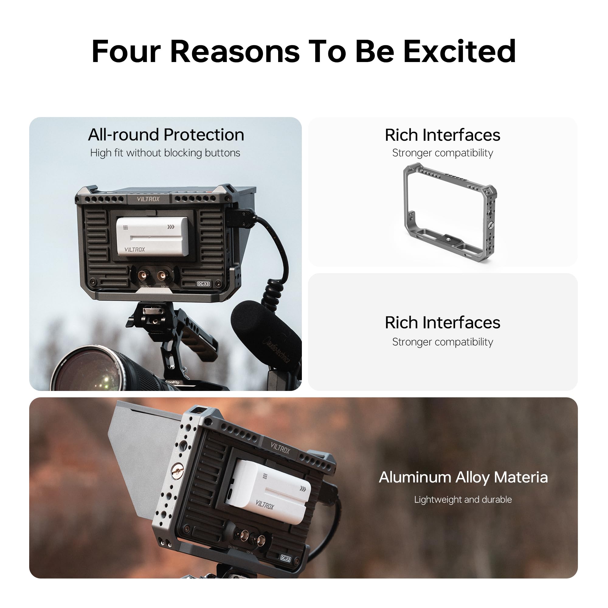 VILTROX Camera Monitor Rig Cag - Photography Lighting Description review and price